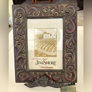 Jim Shore frame with stand. Metal. Frame size 5x7. NWT